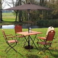 thumbnail image 4 of Costway Parasol Solaire de Patio 9 Pi, Parasol de Marché à DEL, Acier Inclinable avec Manivelle, Extérieur, Beige, 4 of 8