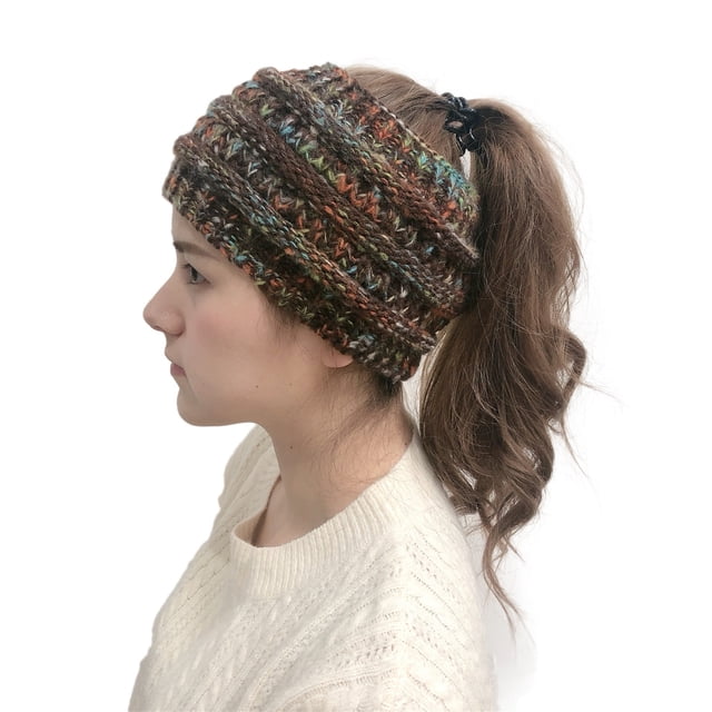 Bandeau Tricoté Automne et Hiver, Chapeau en Laine, Chandail