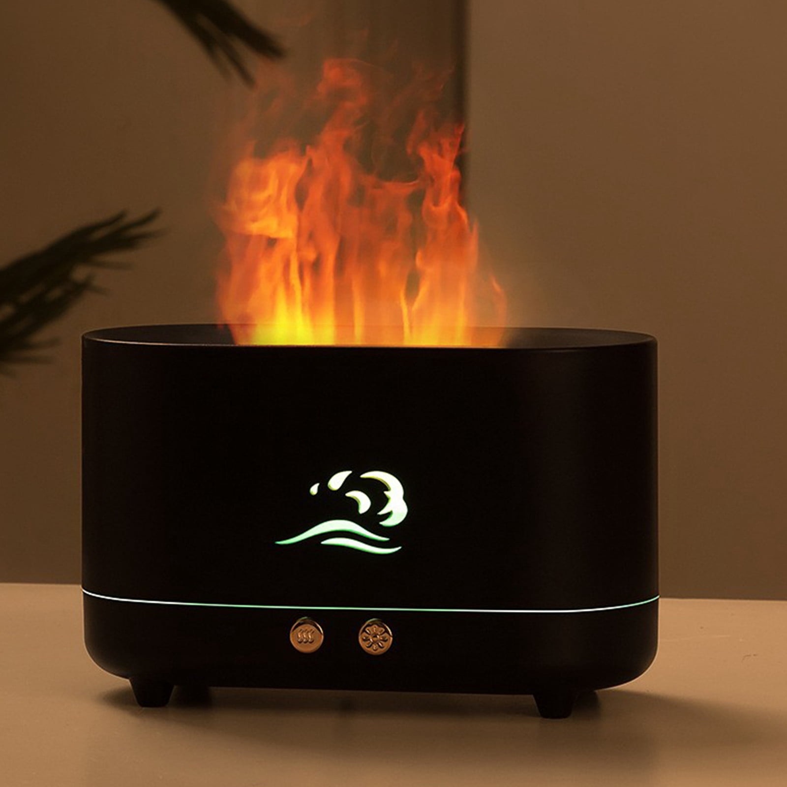 TIMIFIS Diffuseur d'Arômes Humidificateur à Flamme Simulée Grande Capacité Diffuseur d'Arômes Humidificateur Usb Lampe à Flamme pour Maison Bureau Bureau Humidificateurs pour Chambre