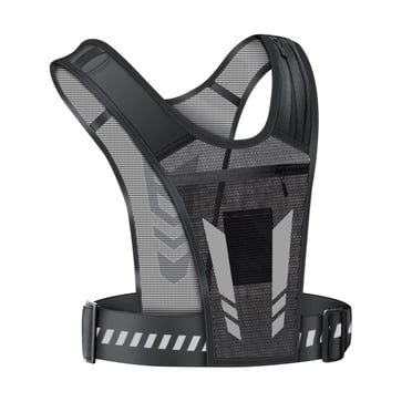 Gilet de Course avec Poche pour Téléphone, Léger, Ajustable, Réfléchissant, Gilet de Jogging