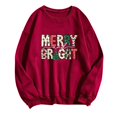 thumbnail image 4 of Pisexur Sweat-Shirt de Noël Décontracté à Manches Longues Col Rond pour Femmes, Chandail Ample et Confortable, Imprimé Mode Festival Automne, 4 of 4