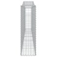 thumbnail image 3 of vidaXL Arched Gabion Baskets 25 pcs 400x30x100/120 cm Galvanised Iron, 3 of 4