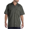 thumbnail image 1 of Dickies Chemise de Travail à Manches Courtes pour Homme, 4X, Vert Olive, 1 of 3