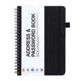 thumbnail image 1 of Spiral Address Book with Alphabetical Tabs, Leather Password Book, Address Organizer Telephone Notebook Journal Keep Contact Safe Hardcover Large Print for Seniors Home Office, 1 of 9