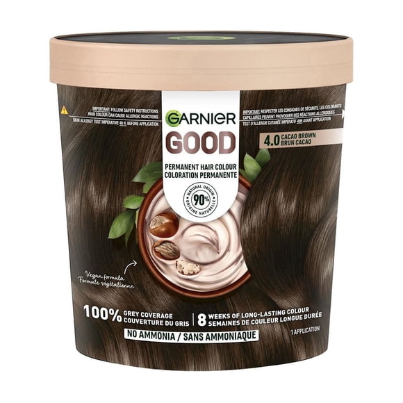 Garnier GOOD, Coloration Permanente, 100% Couverture du Gris, Sans Ammoniaque, 1 unité