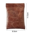 thumbnail image 4 of Pocket Key Wallet Solid Color Faux Leather Lightweight Water Resistant Wallet Purse for Business, 4 of 11