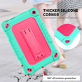 thumbnail image 3 of Mignova for Amazon All-New Fire 7 Tablet (12th Generation,2022 Release) Case,Heavy-Duty Rugged Kickstand Shockproof Kids with Shoulder Strap Case for Fire 7 Tablet 2022 Release(Green/Pink), 3 of 6