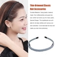 thumbnail image 3 of Hair Accessories with Teeth Classic Elastic Simple Headband Clothes Matching Accessory Shower Hairband for Adult Lady Female Use Gray, 3 of 6