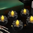 thumbnail image 4 of Halloween Candle Lanterns Set of 12 - Flameless LED Tea Lights with Timer for Pumpkin Ghost Decorations, 4 of 6