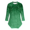 thumbnail image 4 of PEONAVET Haut pour Femmes à Manches 3/4, Haut Mode Décontracté Imprimé pour Femmes à Manches 3/4, Col Rond, Couvre-Maillot, 4 of 8