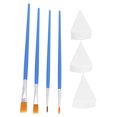 thumbnail image 2 of Paint Brushes Set, Body Paint Brushes Precise Control Soft Brush Hair With Sponges For Oil Painting For Handicrafts Painting, 2 of 8