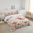 thumbnail image 3 of Erosebridal Ensembles de Literie Chic Libellule Très Grand avec Couette pour Filles, Insert de Couette Floral Rose, Réversible 3 Pcs, Super Confortable, 3 of 7