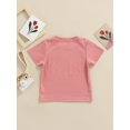 thumbnail image 4 of Kmbangi Enfants T-shirt Tops Lettre Impression Manches Courtes Col Rond Été Respirant Tops, 4 of 9