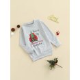 thumbnail image 3 of FAROOT Christmas Car  Letter Print Long Sleeve Round Neck Sweatshirt, 3 of 8