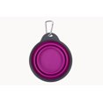 thumbnail image 1 of Dexas International Plat pour Animaux PW2004322405 une Tasse de Voyage Pliable; Fuchsia, 1 of 3