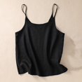 thumbnail image 1 of UPPADA Womens Crewneck Tank Tops Summer Sleeveless Scoop Neck Tees Solid Color Basic Slim Fitted Cami Shirts Womens Tank Tops Camisole Top Built In Bra Adjustable Straps,Clearance on sale, 1 of 3