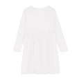 thumbnail image 4 of MeetoTime Robe de Performance pour Filles à Manches Longues, Couleur Unie, Col Rond, Extensible, Robe de Récital Scolaire, 4-14 Ans, Vêtements pour Enfants, 4 of 5