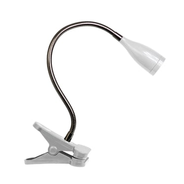 Simple Designs Flexible Gooseneck LED Clip Light Desk Lamp