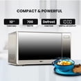 thumbnail image 4 of Total Chef 700 Watts Microwave Oven with Digital Controls (0.7 Cu. Ft./20 Liters), Compact Microwave for Quick Meals, 4 of 9