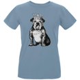 thumbnail image 1 of British Bulldog Crown Womens Organic T Shirt, 1 of 1