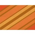 thumbnail image 1 of Ahgly Company Machine Washable Indoor Rectangle Transitional Orange Red Orange Area Rugs, 2' x 3', 1 of 7