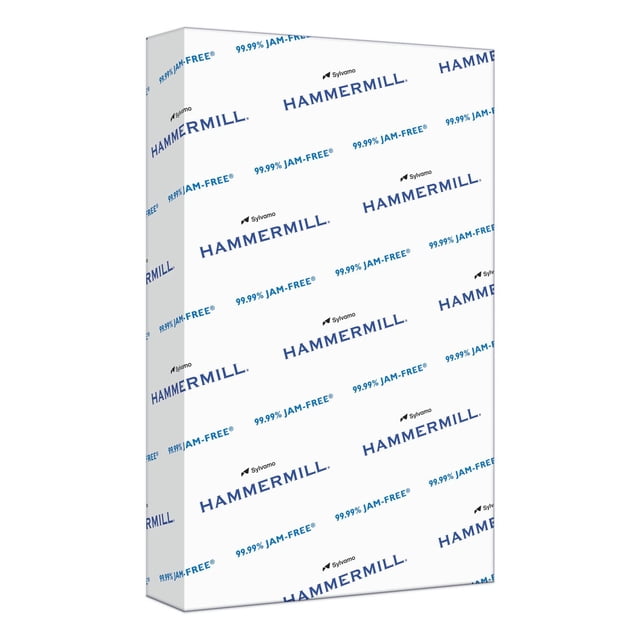 Hammermill Papier pour Imprimante Légale Polyvalente, 8,5 x 14 Pouces, Rame Blanche de 500 Feuilles avec performance Sans Bourrage de 99,99 %, Présentant des logos Hammermill Bleus sur un Emballage Blanc, Convient aux Imprimantes laser et à Jet d'Encre, aux Photocopieurs et aux Télécopieurs.
