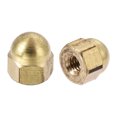 thumbnail image 1 of Unique Bargains M3 Thread Dia Dome Head Brass Cap Acorn Hex Nuts 20pcs, 1 of 1