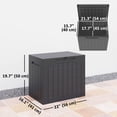 thumbnail image 3 of Outsunny 30 Gallon Outdoor Deck Box, Waterproof and UV Resistant Patio Box, 3 of 10