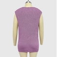 thumbnail image 4 of Dealovy Débardeurs pour Femmes Col en V Sans Manches Camisole à Illets Boutonnée Décontractée Ample Été Sortie, 4 of 7