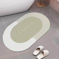 thumbnail image 2 of stanreset 40x60cm Non Slip Bath Mat Water Absorbent Carpet Quick Drying Bath Rugs Thick for Doorway Bathroom Oval C, 2 of 8