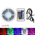 thumbnail image 2 of Pcksrro Home Decorations Items and Hanging Ornaments Deal!50-200CM USB LED Strip Light TV Back Lamp 2835RGB Colour Changing+Remote Control, 2 of 2