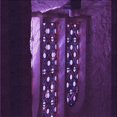 thumbnail image 1 of Ahgly Company Tapis d'Intérieur Lavable à la Machine, Carré, Transitionnel, Violet Violet Violet, Tapis de Zone, 4 Pieds Carré, 1 of 7