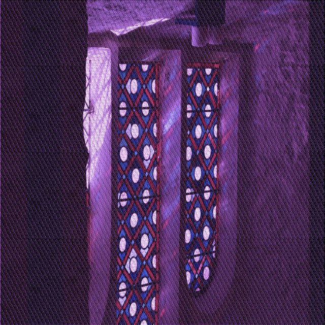 Ahgly Company Tapis d'Intérieur Lavable à la Machine, Carré, Transitionnel, Violet Violet Violet, Tapis de Zone, 4 Pieds Carré