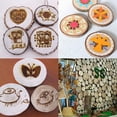 thumbnail image 2 of KLKCMS 100 Pcs Tailles Assorties Tranches de Bois d'Arbre Naturelles Cercles Ronds en Rondins Disques, 2 of 9