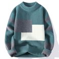 thumbnail image 2 of GigrtiJin Chandails pour Hommes Chandail d'Hiver à Manches Longues Mode Décontractée Col Rond Hauts, 2 of 3
