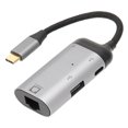 thumbnail image 4 of YLSHRF Adaptateur Ethernet pour Ordinateur Portable, Adaptateur Ethernet 3 en 1 10/100/1000 Mbps PD Charge Rapide USB vers RJ45 pour //OS X/iOS, Adaptateur USB vers Ethernet, 4 of 8