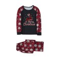 thumbnail image 1 of LSLJS Christmas Pajamas Pyjamas de Noël Assortis pour la Famille, Ensemble Assorti pour la Famille Pyjamas de Noël pour la Famille Ensemble Haut à Carreaux Rouges et Pantalon Long Ensembles de Vêtements de Nuit pour les Fêtes Ensemble de Vêtements de Nuit de Noël, 1 of 4