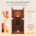 thumbnail image 3 of Dynamic Saunas Elite 1 Person Compact Ultra Low EMF FAR Infrared Home Sauna, 3 of 10