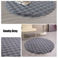 thumbnail image 4 of COM1950s Fluffy Round Rug with Bubble Texture, Non-Slip Floor Mat for Living Room Sofa Area, Bedroom, Bathroom, Circular Carpet Velvet Feel, 19.7 Inch, 4 of 9