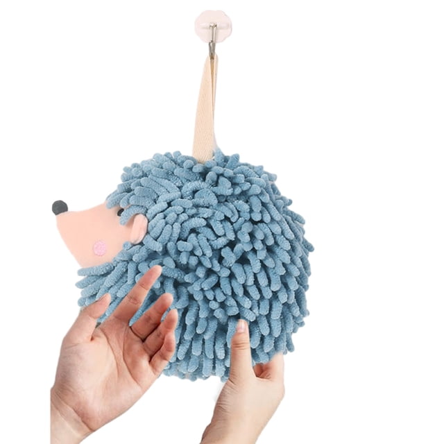 Dvkptbk Bathroom Chenille Hanging Hand Towel Balls- Super Absorbent Microfiber Soft Towel Quick Drying Hand Balls with Hanging Loop for Home Bathroom Kitchen Hand Towels Kitchen & Dining