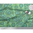 thumbnail image 3 of Soimoi Moss Georgette Fabric Floral & Damask Ethnic Print Fabric by Yard 42 Inch Wide, 3 of 3