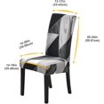 thumbnail image 2 of GHSDFBB Dining Chair Covers Set of 6 Stretch Chair Covers for Dining Room Washable Removable Dining Chair Protector Decoration Chair Slipcover for Kitchen Dining Room,Thebaud, 2 of 7