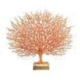 thumbnail image 3 of veasfak Plastic Coral Sculpture Table Top Ornament Decor Tabletop Figurine Orange, 3 of 6
