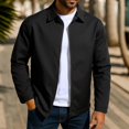 thumbnail image 1 of Ceisia Lightweight Windproof Men's Slim Fit Turn-Down Collar Zip-Up Coach Jacket Gift, 1 of 9