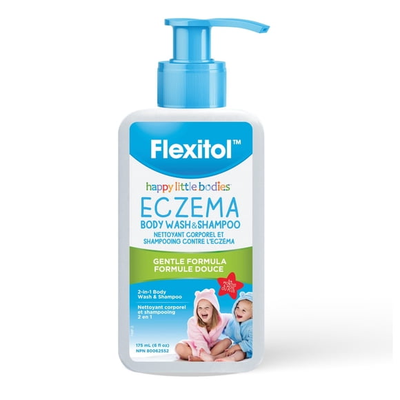 Nettoyant pour le corps et Shampooing contre l'eczéma Happy Little Bodies de Flexitol, 6 fl oz