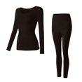 thumbnail image 5 of Ensemble Haut et Bas de sous-Vêtements Thermiques Longs et Fins à Col Ras du Cou pour Femmes, 5 of 5