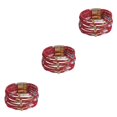 thumbnail image 1 of yingyy Bracelet Multi-layers Magnetic Buckle Leather Multi-colored Leopard Print Bangle Party Decoration Wristband Jewelry Sante Red 3Set, 1 of 6