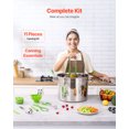 thumbnail image 2 of VEVOR Canning Supplies Starter Kit 11 Pieces Stainless Steel Water Bath Cannner, 2 of 9