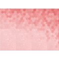 thumbnail image 1 of Ahgly Company Tapis d'Intérieur Rectangulaire Transitionnel Pastel Rouge Rose Lavable à la Machine, 5 Pieds x 7 Pieds, 1 of 7