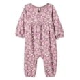 thumbnail image 2 of George Baby Girls' French Terry Romper, 2 of 2